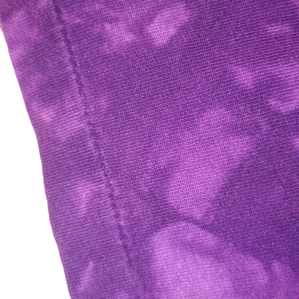 Vintage 90s Purple Tie-Dye Feather Graphic Tee - Picture 3 of 5